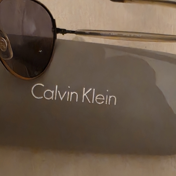 Calvin Klein Gold Sunglasses with Case main image 6